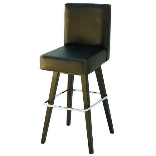 Moderner Barstuhl - ROYAL  - KODRETA furniture, s.r.o. - für den Innenraum / Leder / Gestell aus Holz