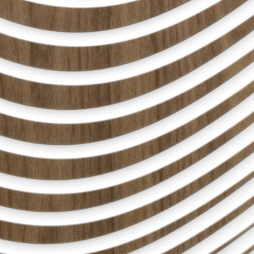 Dekorplatte für Wand - ZEN WAVE HYBRID WALNUT - MAROTTE - für Möbel / für Decke / für Tür