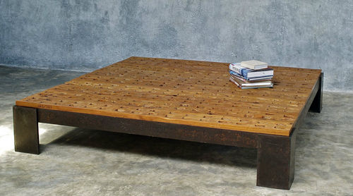 Moderner Couchtisch - JÉRÔME-ABEL SEGUIN - Holz / quadratisch / für Privatgebrauch