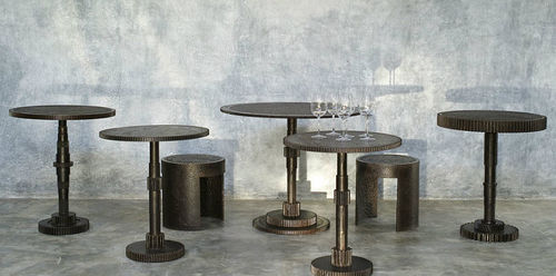 Industriedesign-Lampentisch - JÉRÔME-ABEL SEGUIN - Metall / rund / für Privatgebrauch