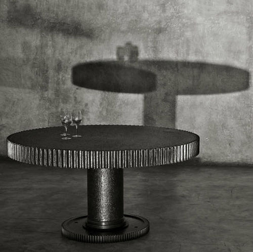 Stiltisch - ROUND GEAR - JÉRÔME-ABEL SEGUIN - Metall / rund