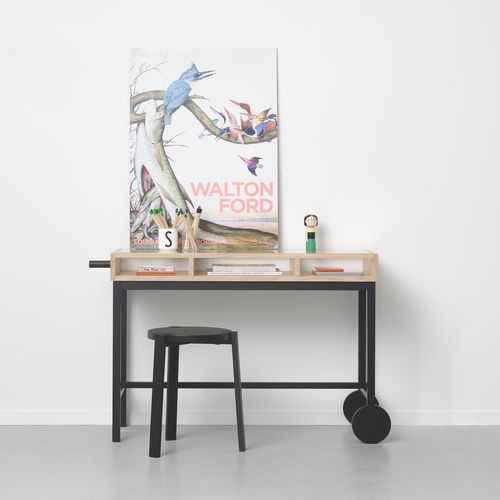 Moderner Schreibtisch - SHIFT - A 2 designers - Eiche / mit Stauraum