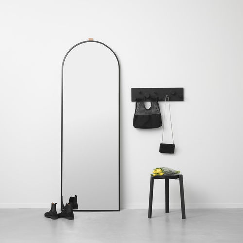 Standspiegel - ECHO - A 2 designers - modern / Leder / schwarz