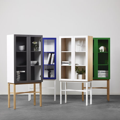 Moderne Vitrine - A 2 designers - Glas / Eiche
