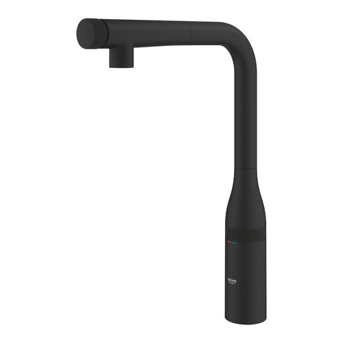 Aufsatz-Einhebelmischer - 30444KF0 - GROHE - Selbstschluss / Edelstahl / für Küche
