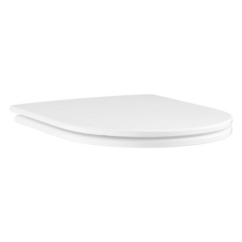 Toilettensitz mit gedämpftem Verschluss - 102500SH00 - GROHE - aus Duroplast / Edelstahl / weiß