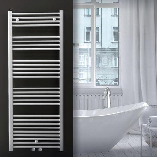 Heißwasser-Badheizkörper - FLORENCE AC STRAIGHT CENTRAL TAPS - TONON EVOLUTION - 0...500 w / 501 w...750 w / 751 w...1000 w