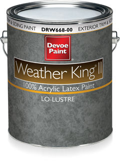 Dekorfarbe - WEATHER KING® II - DEVOE PAINT - für Außenbereich / Fassaden / Acryl