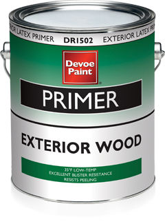 Grundierung für Holz - EXTERIOR LATEX PRIMER - DEVOE PAINT - Acryl / Außen