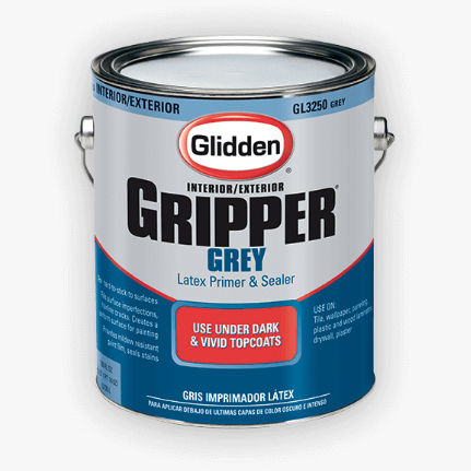 Grundierung für Mauerwerk - GLIDDEN® GRIPPER® GREY - GLIDDEN - für Holz / für Metall / Latex