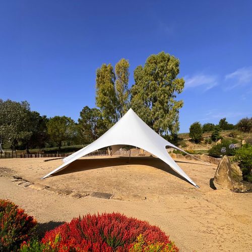 Segeltuchflächentragwerk - CARPA STAR - Tecnodimension Hinchable S.L. - für Unterstand / mit Polyestermembran / für Events