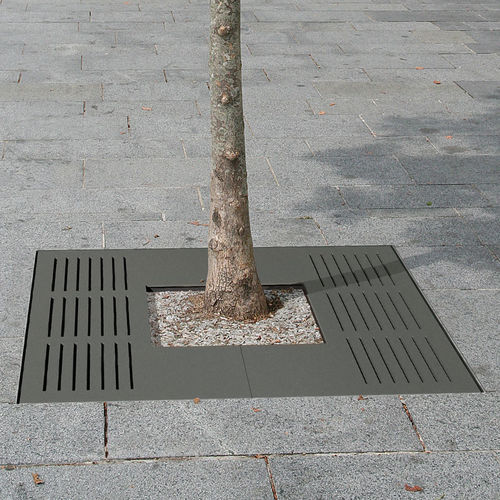 Quadratisches Baumgitter - AZIMUT - ACCENTURBA - galvanisiertem Stahl / thermolackierter Stahl