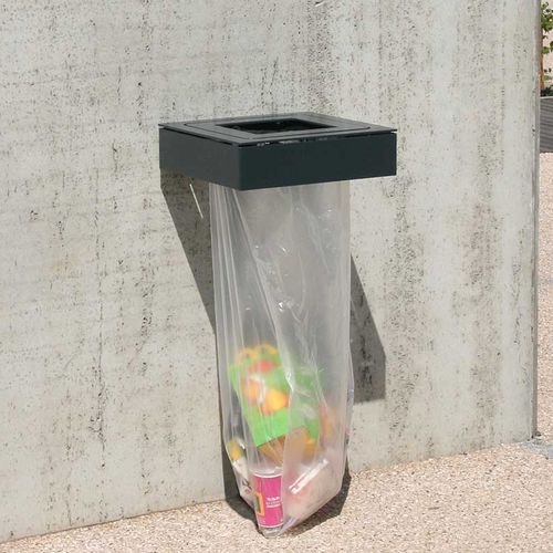 Abfallsack-Halter / Park - JACK - ACCENTURBA - wandmontiert / thermolackierter Stahl / für Außenbereich