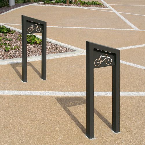 Bodenstehende Fahrradstütze - MAYA - ACCENTURBA - für öffentliche Bereiche / Stahl / für professionellen Einsatz