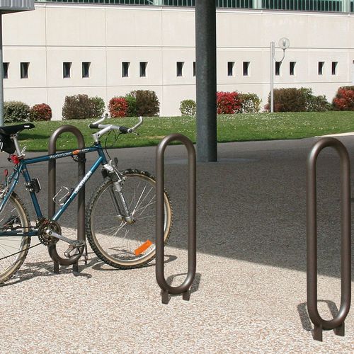 Bodenstehende Fahrradstütze - STITCH - ACCENTURBA - vertikal / für öffentliche Bereiche / thermolackierter Stahl