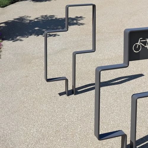 Bodenstehende Fahrradstütze - AZIMUT : AV009 - ACCENTURBA - für öffentliche Bereiche / thermolackierter Stahl / für professionellen Einsatz