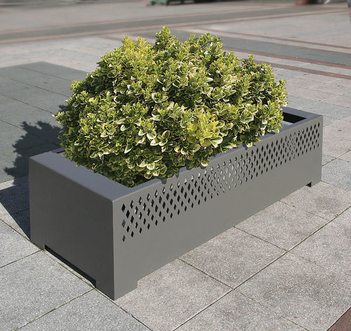 Pflanzkübel / galvanisiertem Stahl - TAMARA - ACCENTURBA - Stahlblech / rechteckig / modern