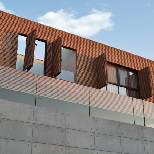 Zement-Fassadensystem - FACADE PANEL WITH ANKERDOTS - IVANKA