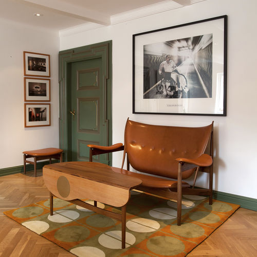 Moderner Teppich - CIRCLE - House of Finn Juhl – Onecollection - mit geometrischen Motiven / Wolle / rechteckig