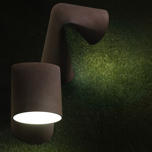 Leuchtpoller für Garten - KEIREI - Torremato - modern / Gusseisen / LED