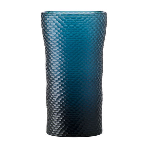 Moderne Vase - BATTUTO A NIDO D’APE - Venini - Glas / geblasenes Glas / blau