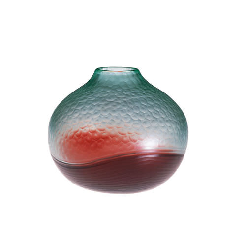 Moderne Vase - BATTUTO BICOLORE - Venini - geblasenes Glas