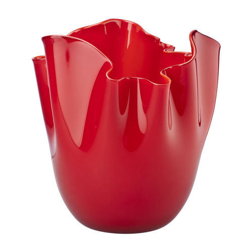 Moderne Vase - FAZZOLETTI OPALINI - Venini - geblasenes Glas / rot