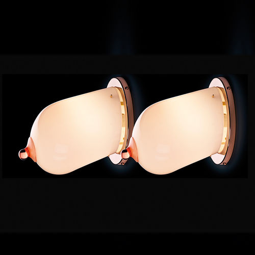 Wandleuchte / originelles Design - MAE WEST TITS - Venini - für den Innenraum / Glas / Metall