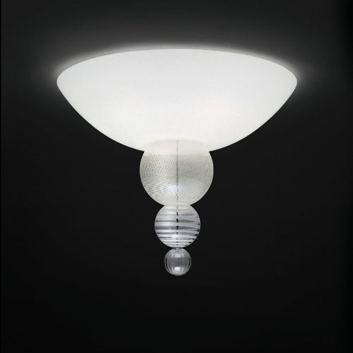 Moderne Deckenleuchte - ABACO - Venini - rund / Glas / Metall
