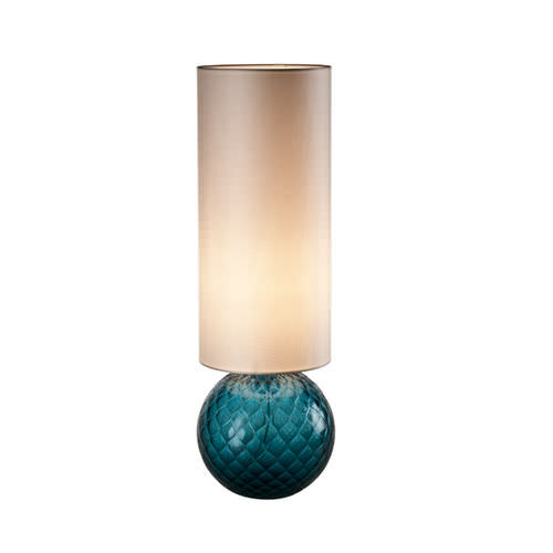 Tischlampe - BALLOTON - Venini - geblasenes Glas / Stoff / modern