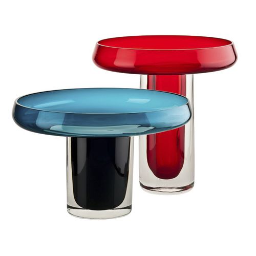 Moderne Vase - ALTITUDE - Venini - geblasenes Glas / blau