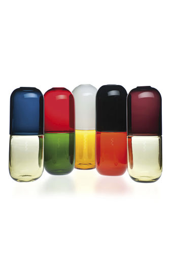 Moderne Vase - HAPPY PILLS - Venini - geblasenes Glas / von Fabio Novembre