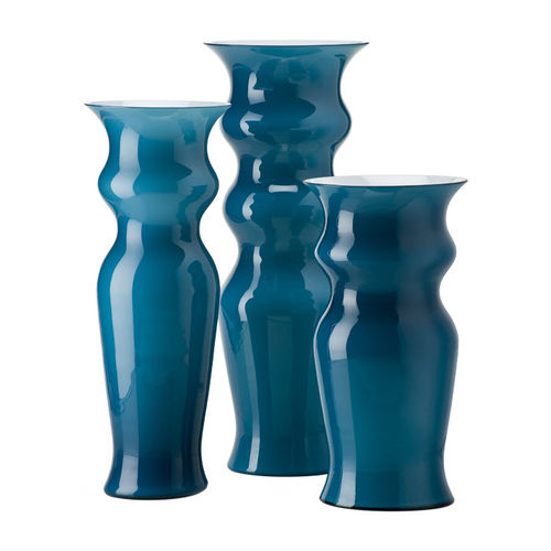 Moderne Vase - ODALISCHE - Venini - geblasenes Glas / blau