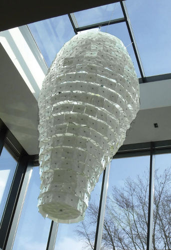 Hängelampe - GRANDUCA - Venini - Metall / Glas / Opalglas