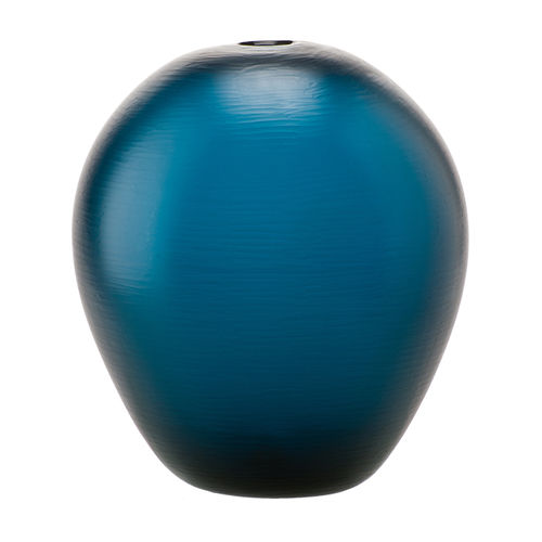 Moderne Vase - BATTUTI - Venini - geblasenes Glas / blau