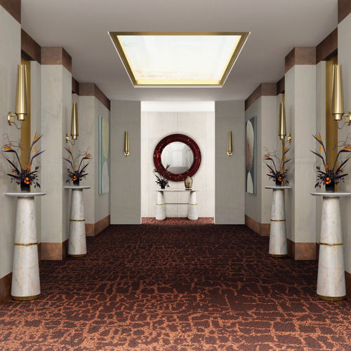 Moderner Blumentisch - AGRA - BRABBU DESIGN FORCES - Marmor / Gestell aus Messing / Gestell aus Marmor