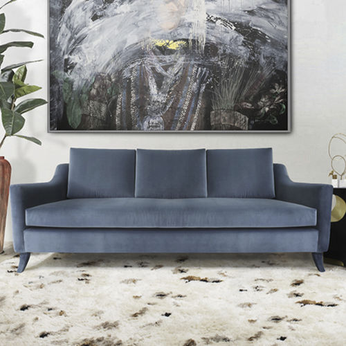 Modernes Sofa - COMO - BRABBU DESIGN FORCES - Samt / mit Armlehnen / maßgefertigt