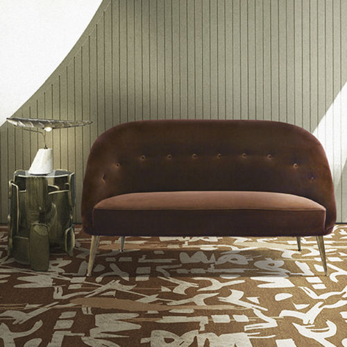 Modernes Sofa - MALAY - BRABBU DESIGN FORCES - Samt / mit Armlehnen / maßgefertigt