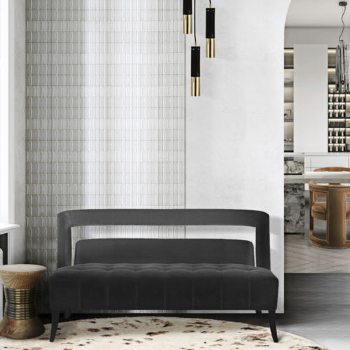 Modernes Sofa - NAJ - BRABBU DESIGN FORCES - Samt / Leder / maßgefertigt