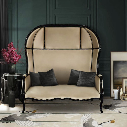 Klassisches Sofa - NAMIB - BRABBU DESIGN FORCES - Satin / mit Armlehnen / maßgefertigt