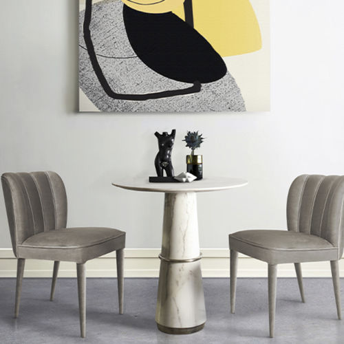 Moderner Esszimmerstuhl - DALYAN  - BRABBU DESIGN FORCES - für den Innenraum / Kunstleder / Polster