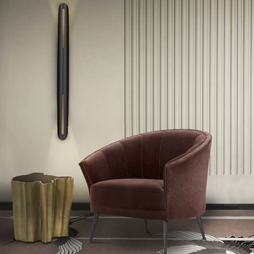 Moderne Wandleuchte - SHAKA  - BRABBU DESIGN FORCES - für den Innenraum / Messing / linear