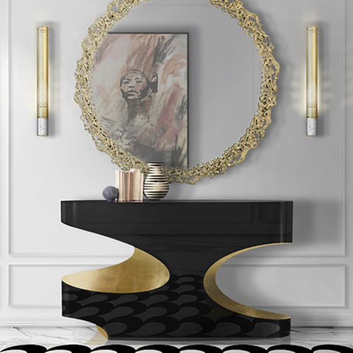 Moderne Wandleuchte - CYBO - BRABBU DESIGN FORCES - für den Innenraum / Messing / Marmor