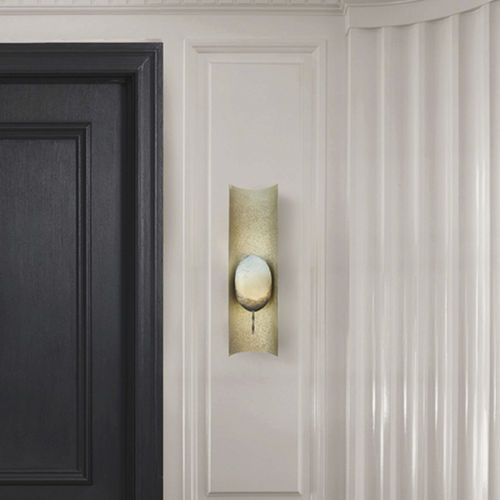 Moderne Wandleuchte - PANJI - BRABBU DESIGN FORCES - für den Innenraum / Messing / rechteckig