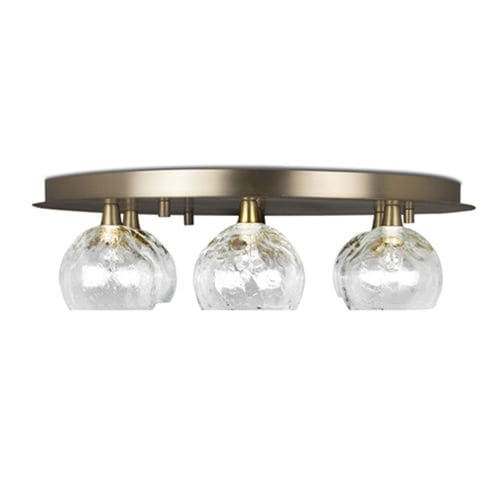 Moderne Deckenleuchte - HORUS - BRABBU DESIGN FORCES - rund / Glas / Messing