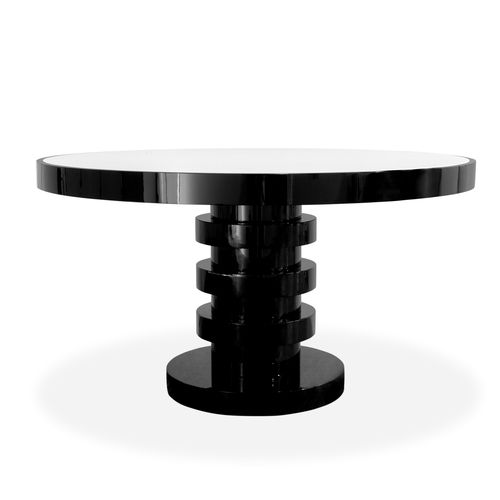 Moderner Esstisch - SHINTO - BRABBU DESIGN FORCES - Esche / Holzfurnier / gestrichenes Holz
