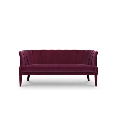 Klassisches Sofa - BEGONIA 2 - BRABBU DESIGN FORCES - Samt / Holz / 3 Plätze