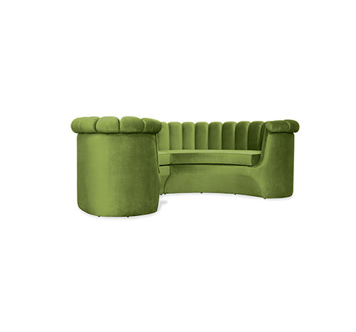 Rundes Sofa - HERA - BRABBU DESIGN FORCES - modern / Samt / individuell gestaltbar