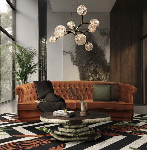 Rundes Sofa - MAREE II - BRABBU DESIGN FORCES - modern / für Wohnzimmer / Stoff
