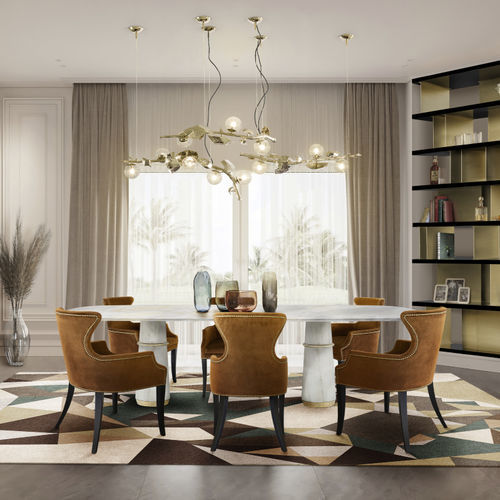 Moderner Esszimmerstuhl - DUKONO - BRABBU DESIGN FORCES - für den Innenraum / Samt / Holz